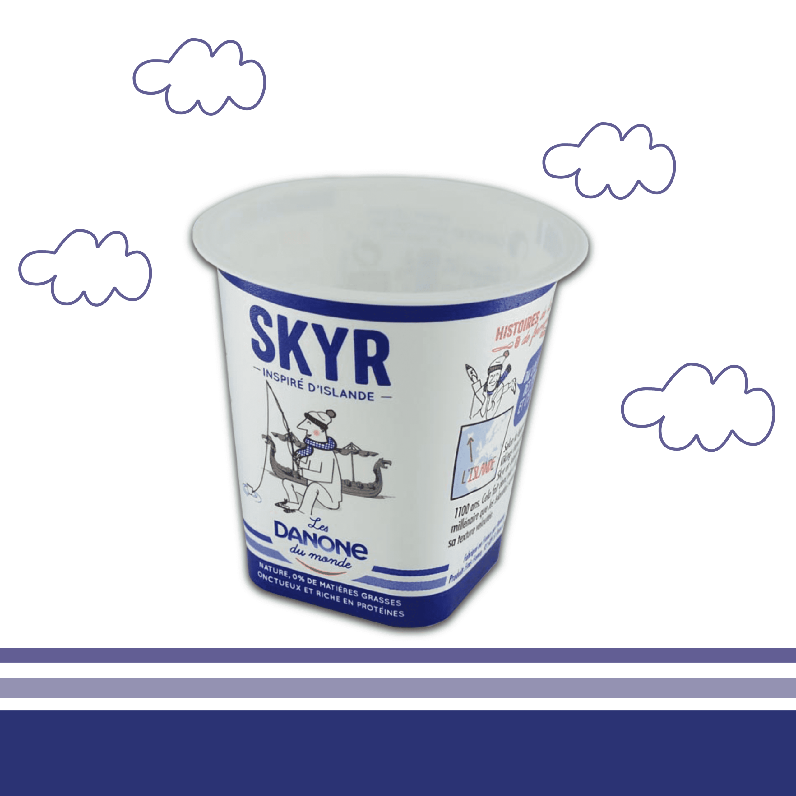 pot Skyr de Danone, gamme "les Danone du monde"